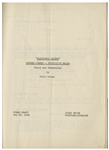 Moe Howard's 25pp. Script Dated May 1950 for The Three Stooges Film ''Don't Throw That Knife'', Working Title ''Noncensus Takers'' -- With Annotations in Moe's Hand -- Very Good Condition